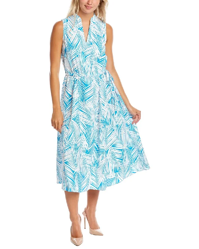 Anne Klein Tropical Midi Dress Comfortable Empire Waist Midi Dress