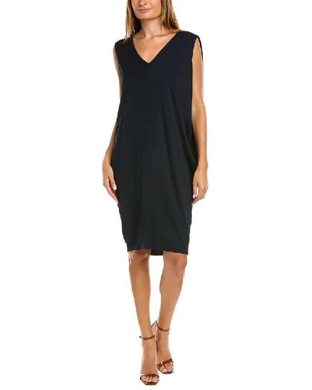 Josie Natori Sleeveless Midi Dress Stylish Button-Down Midi Dress