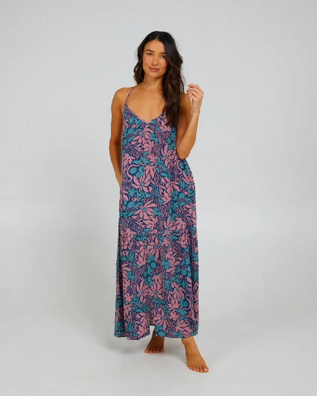 Baja Rose Maxi Dress Comfortable Fitted Maxi Dress