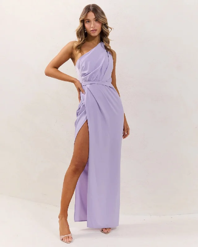 Isabel Maxi Dress - Lilac Chic Button-Up Maxi Dress