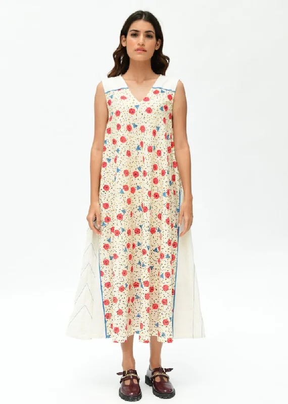 Space Maxi Dress Comfortable Maxi Dress with Sleeves