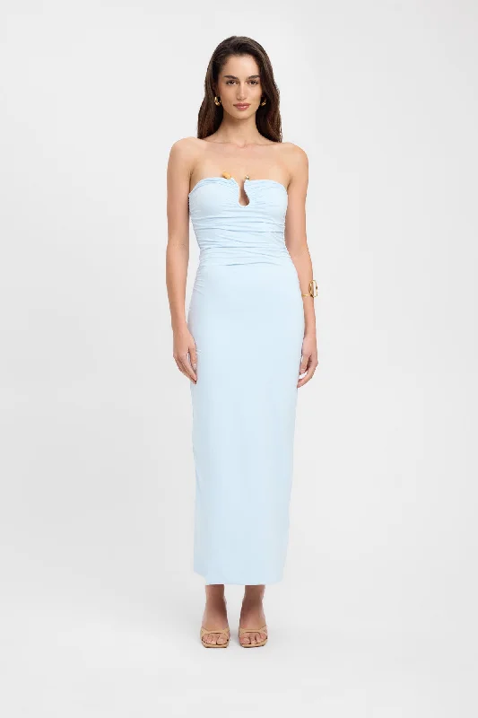 Tayla Trim Maxi Dress Elegant Maxi Dress with Belt