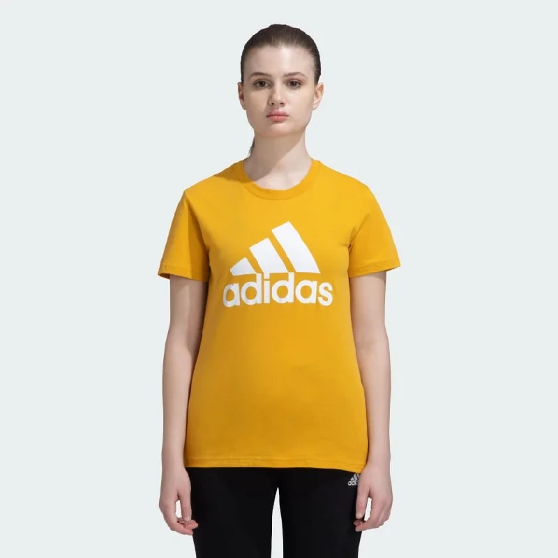 Adidas Women Essentials Big Logo Training Tee Spandex Blend Rayon Blend Denim Blend