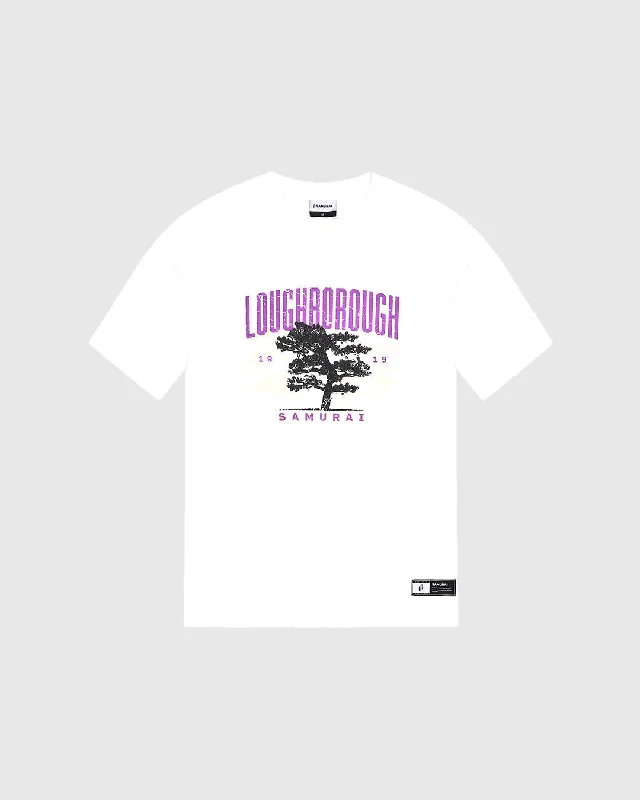 OC: 00-08 - Women's Loughborough T-Shirt - White Satin Blend Silk Blend Wool Blend