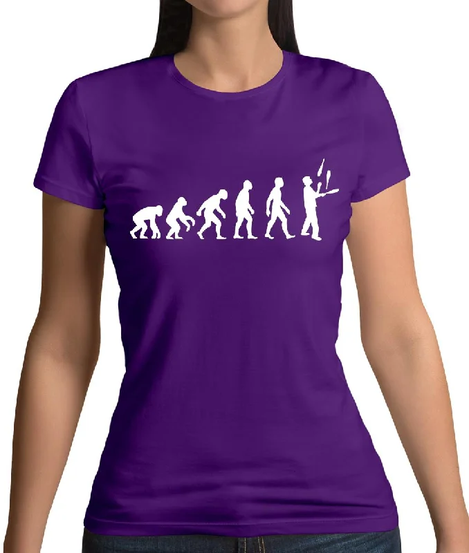 Evolution Of Man Juggler Womens T-Shirt Oversized T-Shirt Spandex breathable