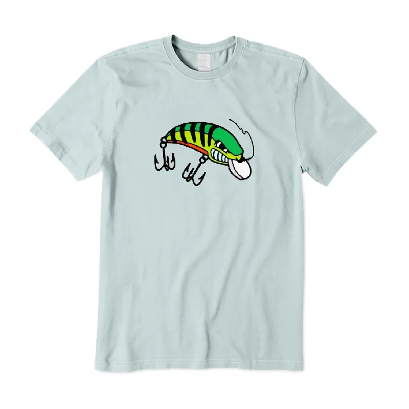 Funny Fishing Lure T-Shirt Welt Pockets Slit Pockets Flap Pockets