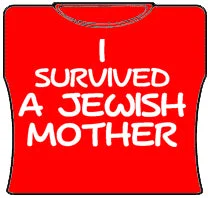 I Survived A Jewish Mother Girls T-Shirt (Red) Knit Fabric Woven Fabric Fleece Fabric