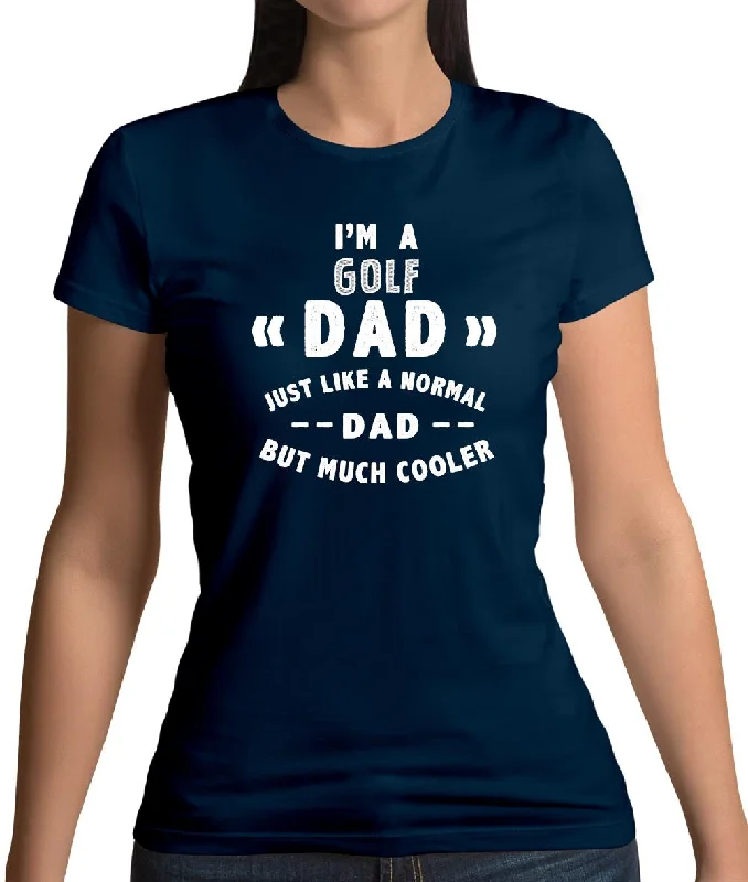 I'm A Golf Dad Womens T-Shirt Striped Floral Plaid