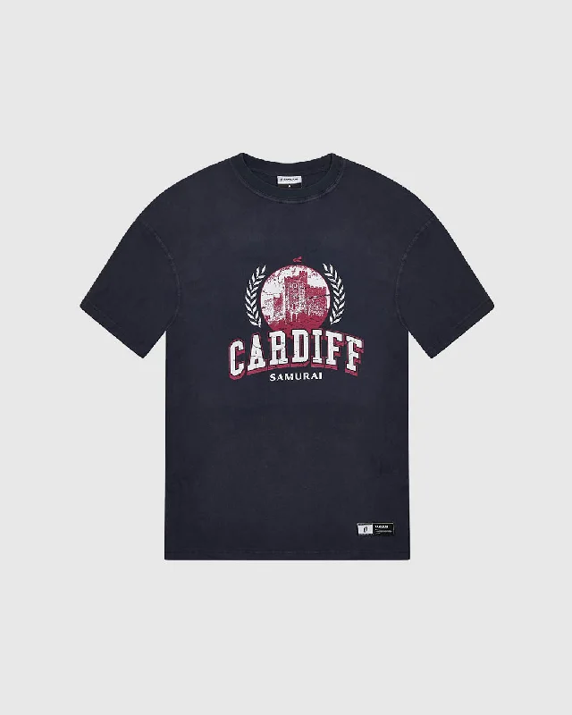 OC: 00-10 - Women's Cardiff T-Shirt - Navy Welt Pockets Slit Pockets