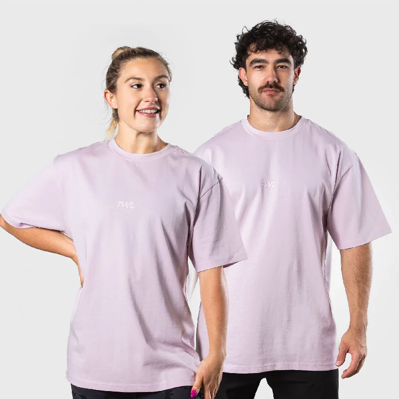 TWL - LIFESTYLE OVERSIZED T-SHIRT - LAVENDER Boxy Fit Fitted Loose