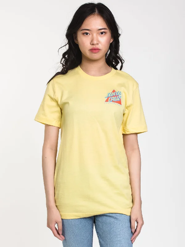 WOMENS NOT A DOT SHORT SLEEVE TEE - YELLOW - CLEARANCE Wool Fabric Cashmere Fabric Tweed Fabric