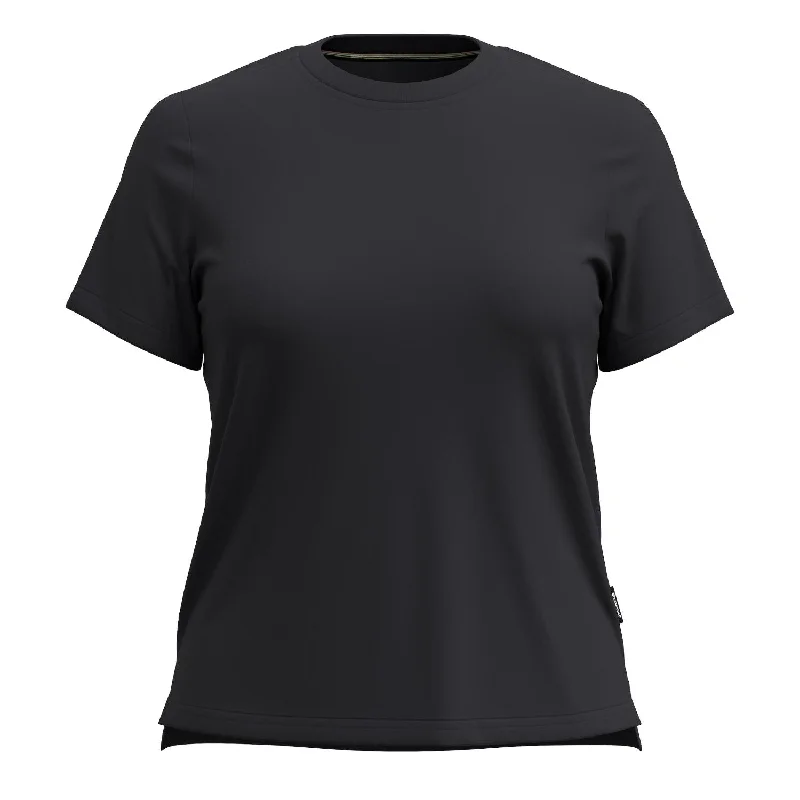 Womens Perfect Tee Ribbed T-Shirt High Neck Heavyweight