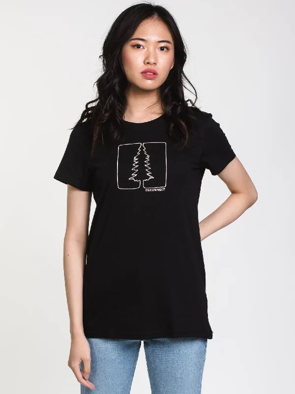 TENTREE RECONNECT COTTON SHORT SLEEVE TEE  - CLEARANCE Asymmetrical Pockets Print