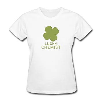 "Lucky Chemist" - Women's T-Shirt Zippered Front Buttoned Front Snap Front