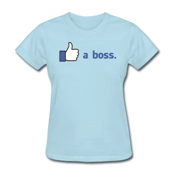 "Like a boss" - Women's T-Shirt Solid Color Striped Floral