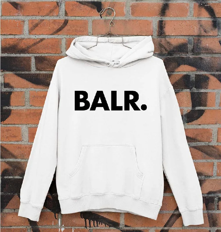 BALR Unisex Hoodie for Men/Women Hoodie with Double Zipper Versatile Adjustable