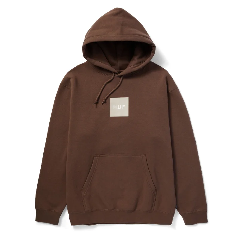 Huf Womens Set Box P/O Hoodie Coffee Hoodie with Drop Shoulder Relaxed Streetwear