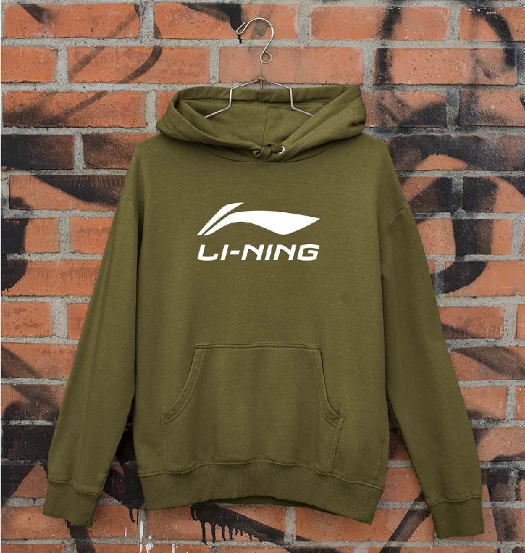 Li-Ning Unisex Hoodie for Men/Women Hoodie with Zipper Versatile Modern