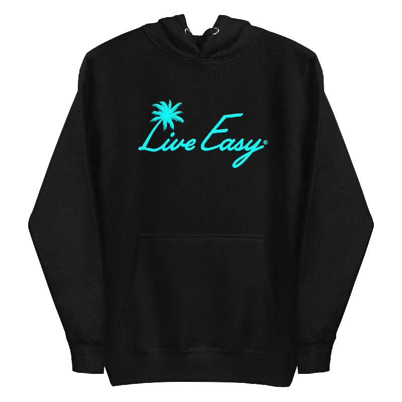 Live Easy® Palm Hoodie Hoodie with Color Block Contrast Stylish