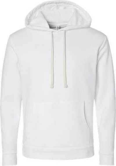 Next Level 9303 Unisex Santa Cruz Hoodie - White Hoodie with Distressed Vintage Worn