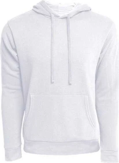 Next Level 9304 Unisex Laguna Sueded Hoodie - White Hoodie with Drawstring Waist Adjustable Fitted