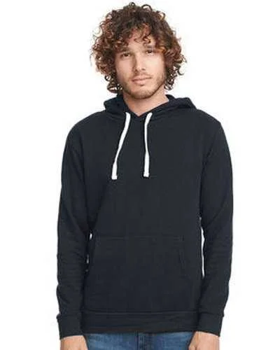 Next Level 9303 Unisex Santa Cruz Pullover Hooded Sweatshirt - Graphite Black Hoodie with Longline Fit Extended Stylish