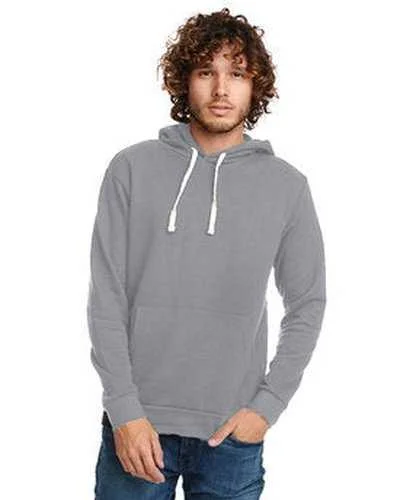 Next Level 9303 Unisex Santa Cruz Pullover Hooded Sweatshirt - Leadark Grayay Hoodie with Set-In Sleeves Structured Classic