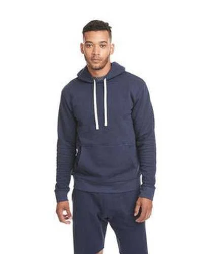 Next Level 9303 Unisex Santa Cruz Pullover Hooded Sweatshirt - Midnight Navy Hoodie with Cuffed Sleeves Snug Secure