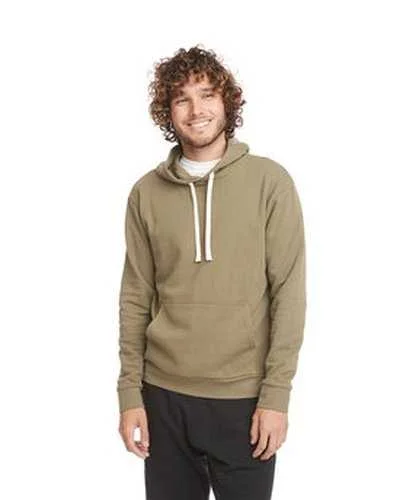 Next Level 9303 Unisex Santa Cruz Pullover Hooded Sweatshirt - Military Green Hoodie with Ribbed Neckline Snug Warm