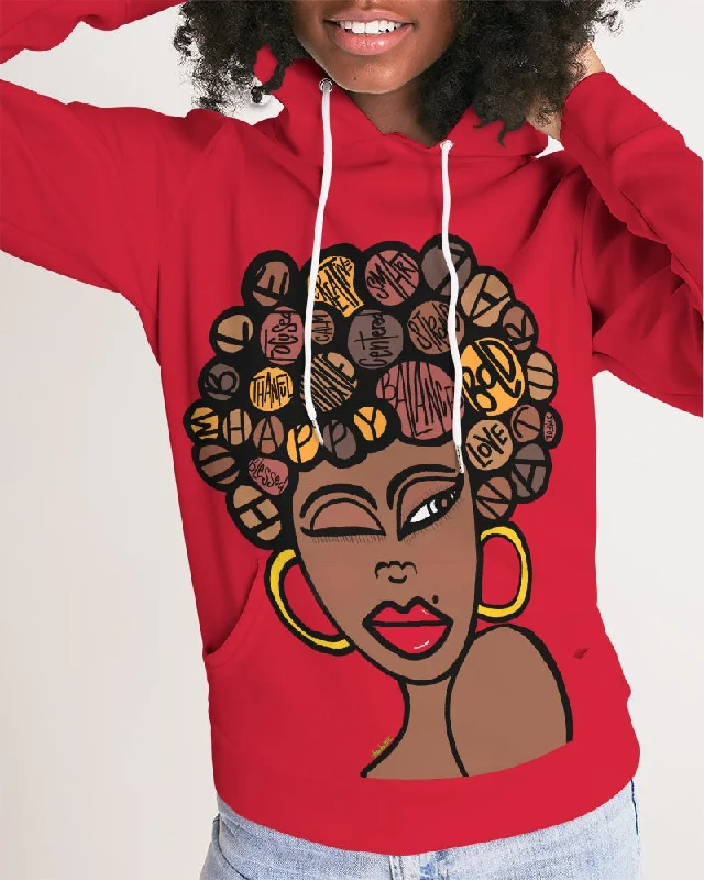 "THE WINKING LADY" Women's Hoodie Hoodie with Rhinestones Sparkly Elegant