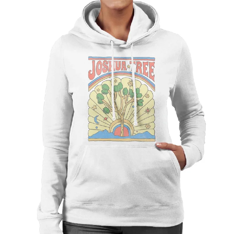 US National Parks Joshua Tree Women's Hooded Sweatshirt Hoodie with Toggle Buttons Decorative Unique