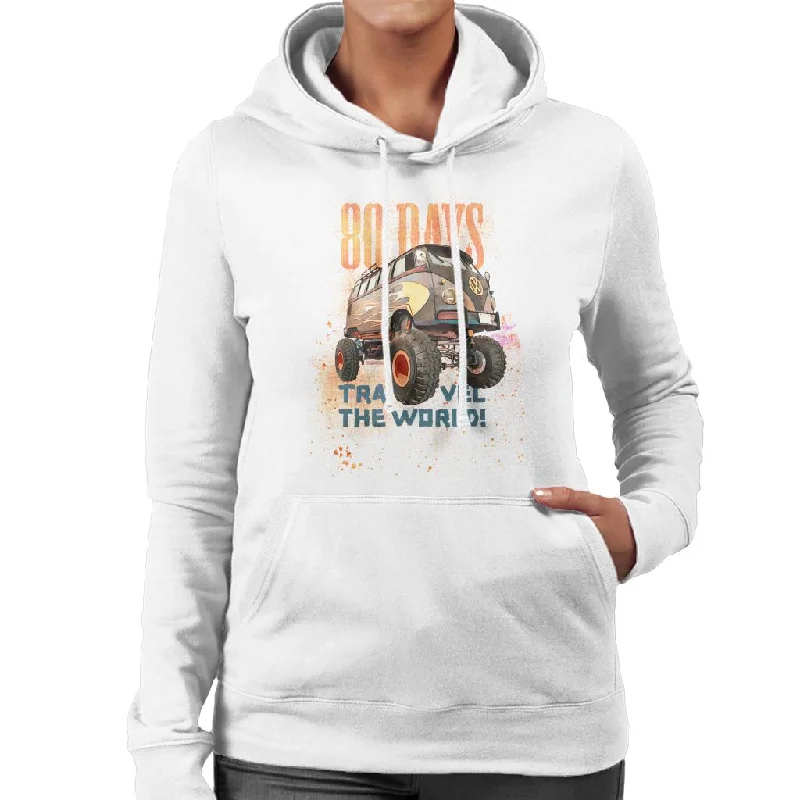 Volkswagen 80 Days To Travel The World Women's Hooded Sweatshirt Hoodie with Lining Warm Insulated