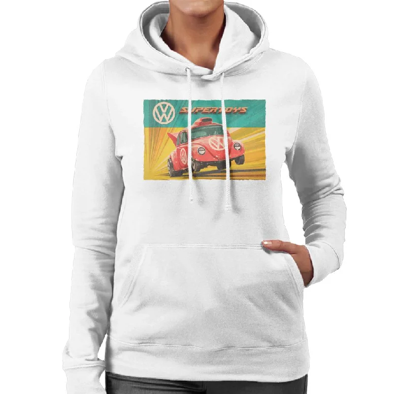 Volkswagen Super Toys Women's Hooded Sweatshirt Hoodie with Camouflage Military Edgy