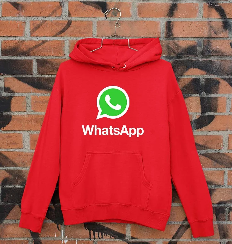 WhatsApp Unisex Hoodie for Men/Women Hoodie with Illustration Artistic Creative