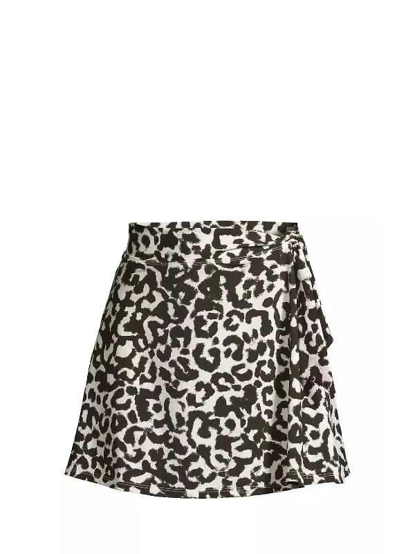 Amy Swim Skirt Mia Leopard slim fit skirt