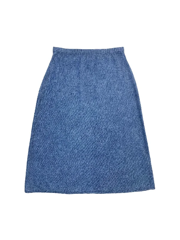 Denim A-Line Swim Skirt satin skirt smooth