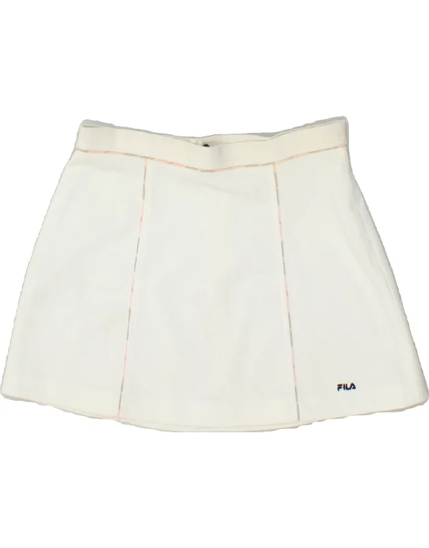 FILA Womens Tennis Skirt IT 44 Medium  White velvet skirt plush