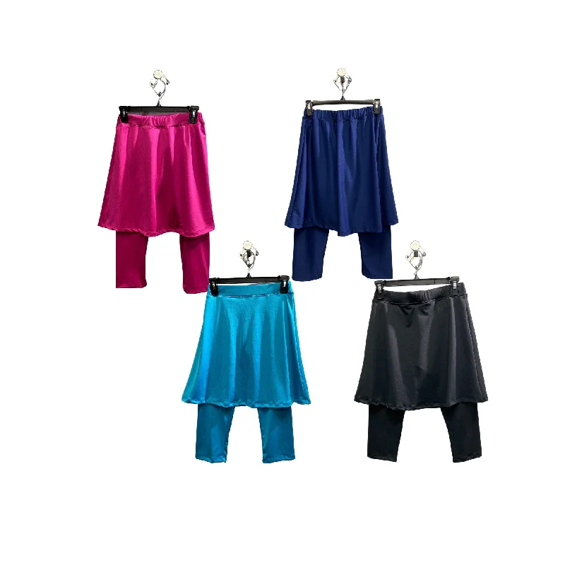 Girls Pants with Attached Skirt, Mini Flared Skirt with Leggings, Butter Soft Skirted Leggings, 2-in-1 skirt leggings, Play Outfit,  S-XXL corduroy skirt comfortable