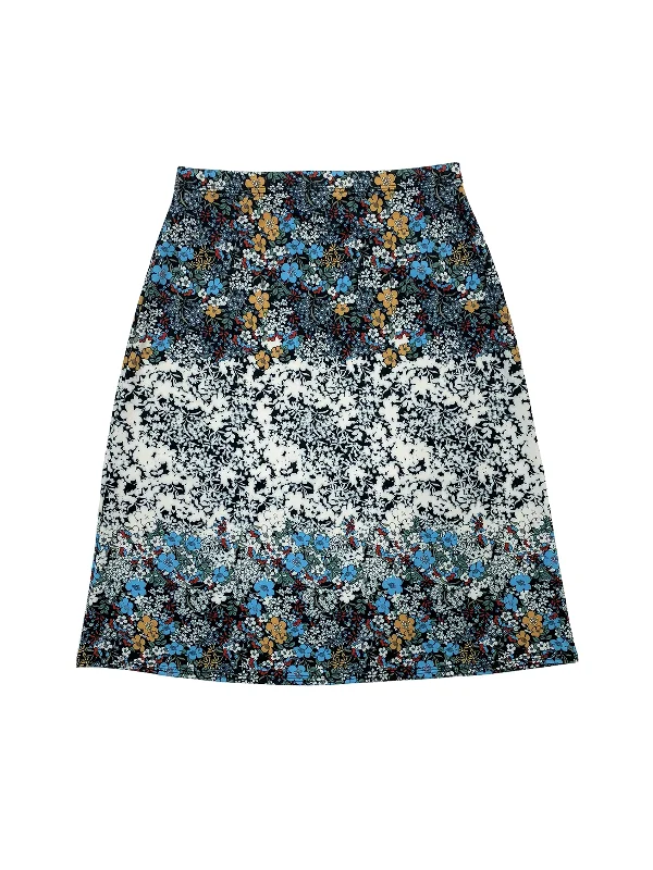 Floral A-Line Swim Skirt silk skirt elegant