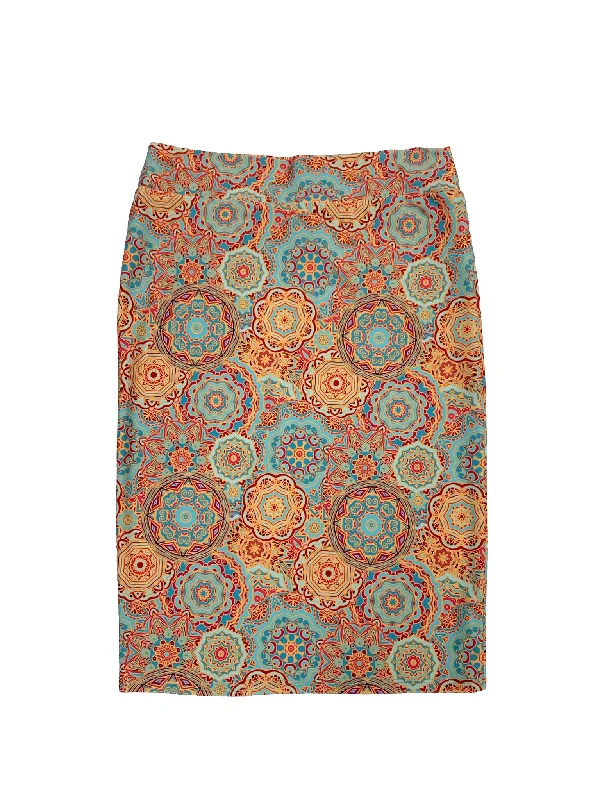 Medallion Pencil Swim Skirt midi skirt versatile