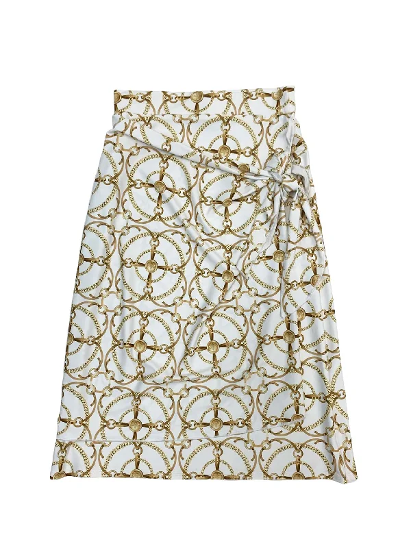 Gold Chain Sarong Swim Skirt floral skirt print