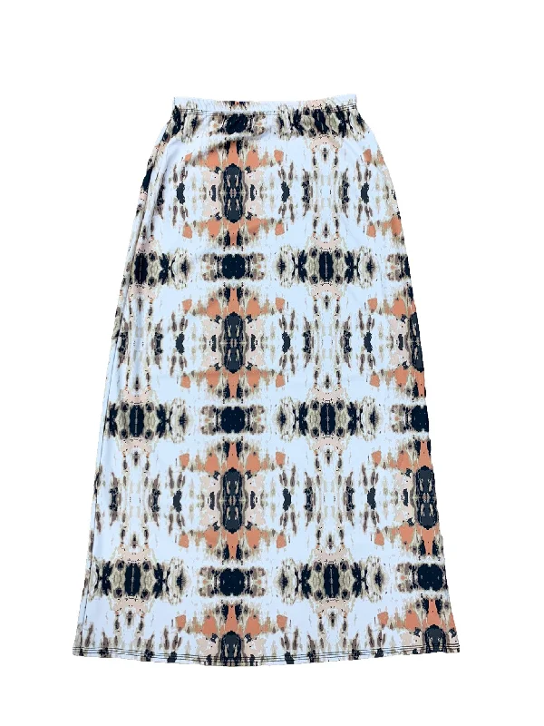 Ikat Maxi Swim Skirt slim fit skirt