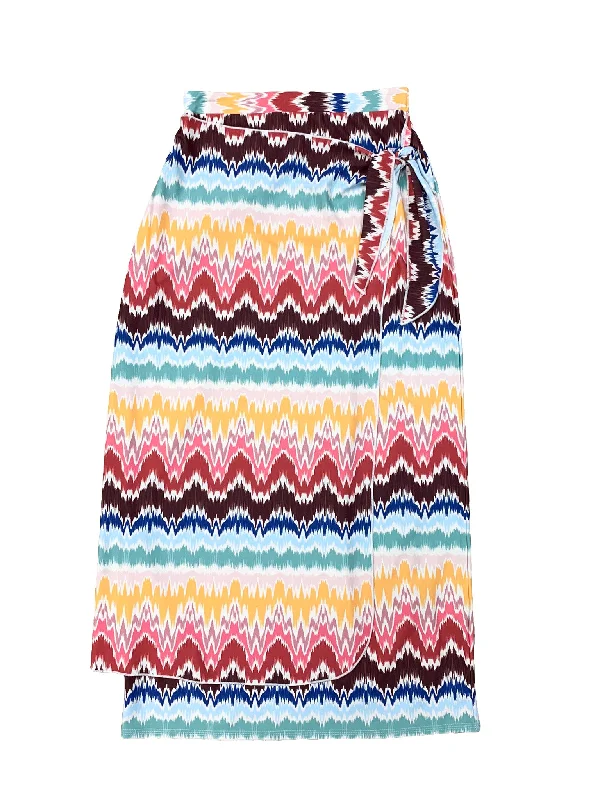 Missoni Stripe Maxi Sarong Swim Skirt athletic skirt fit