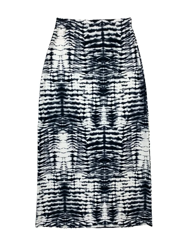 Tie Dye Maxi Swim Skirt silk skirt sleek