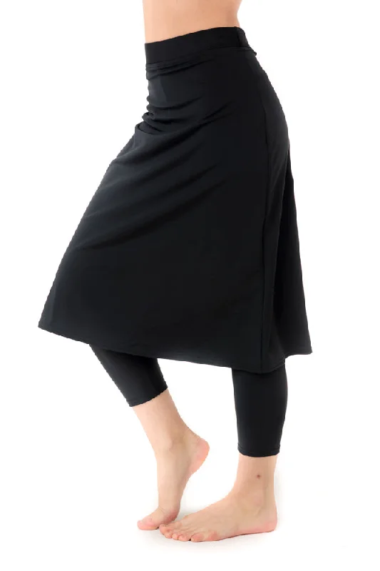 Swim Skirt with Leggings chiffon skirt flowing