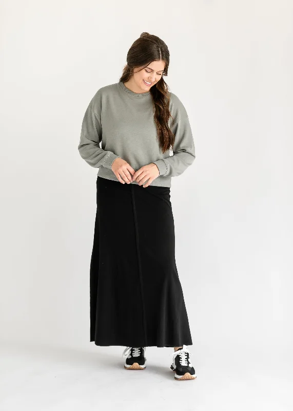 Allison Knit Maxi Skirt wrap skirt elegant