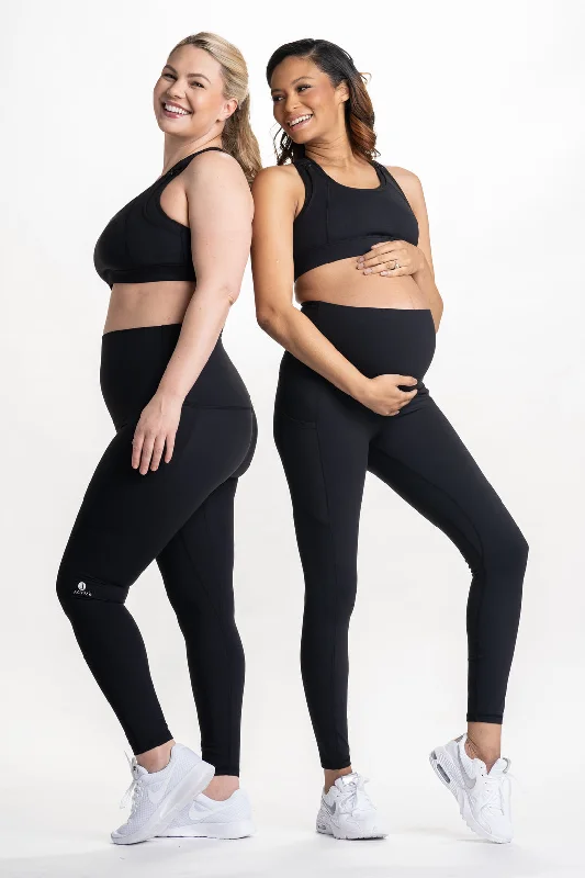 Sima Pregnancy & Postpartum Leggings Stylish Stretch-Waist Leggings