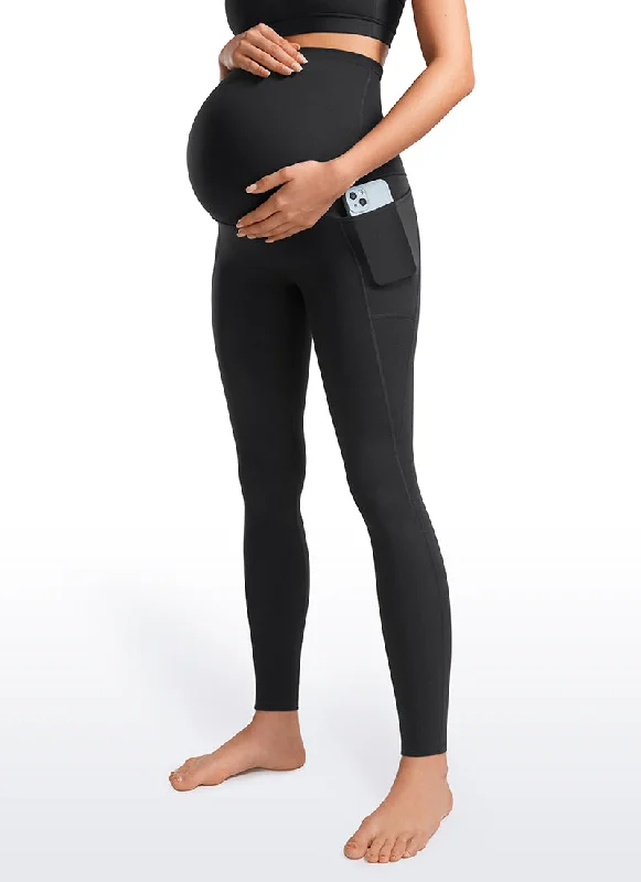 Butterluxe Maternity Leggings with Pockets 28" Casual Slim-Fit Leggings