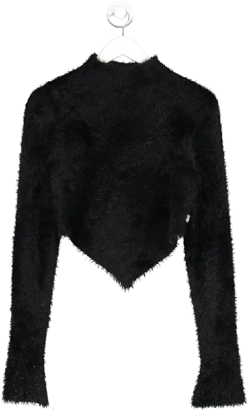 Marc Jacobs Black Hairy Grunge Pointed Sweater UK M Casual Formal Business