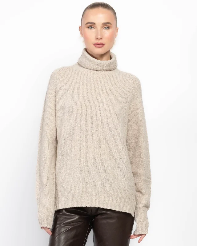 Turtleneck Sweater Fleece Sweater Nylon Polyester